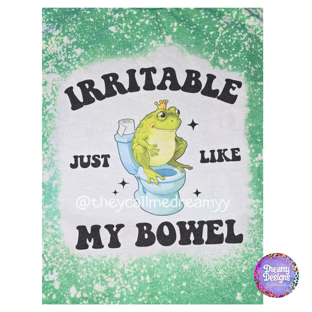 Irritable Just Like My Bowel – Green Bleached Tee