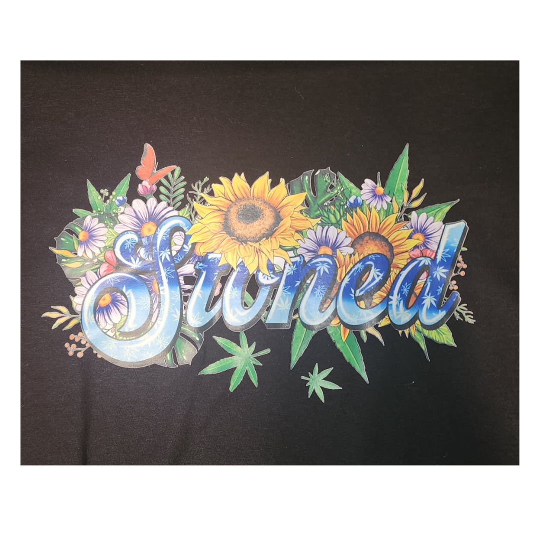 STONED BLACK TEE - RTS
