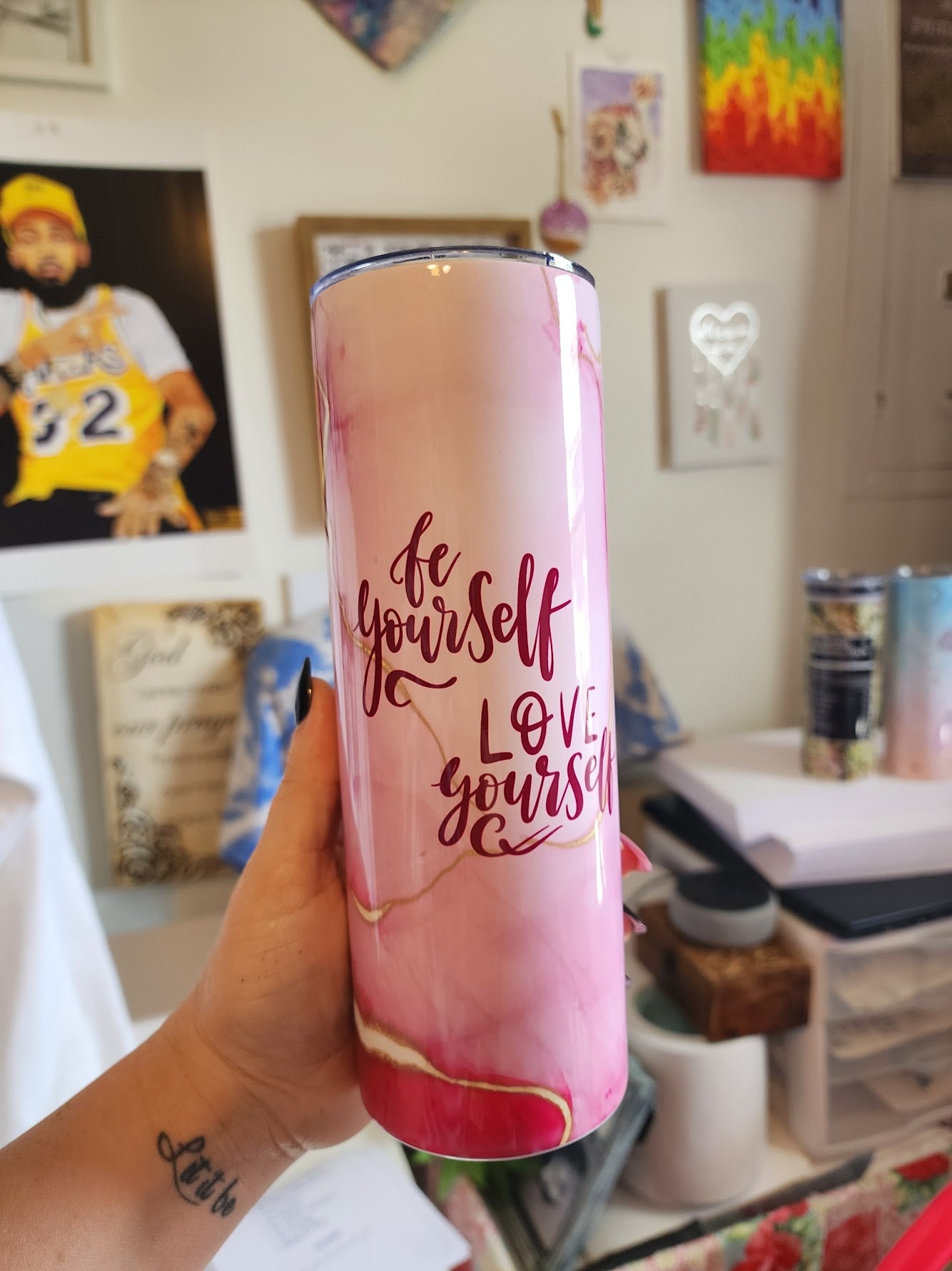 be yourself - love yourself tumbler