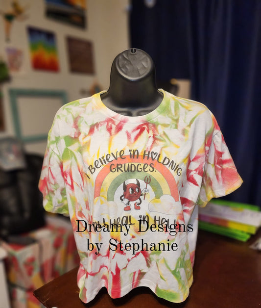 Grudges Festival Crop Top - Tie-dye
