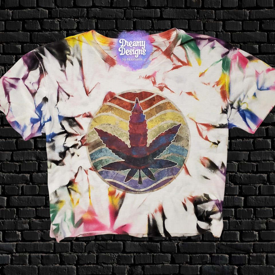 420 Crop Top Tie-Dye