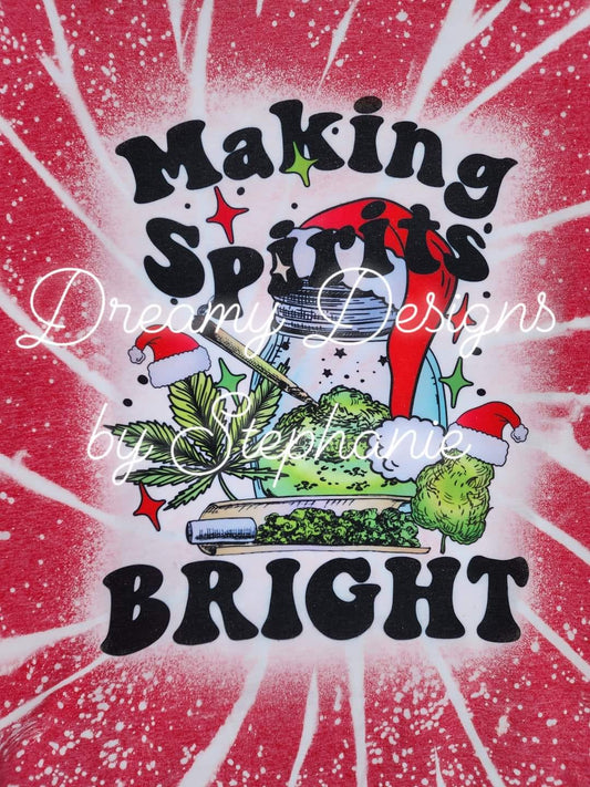 Merry and Bright 420 Christmas Tee