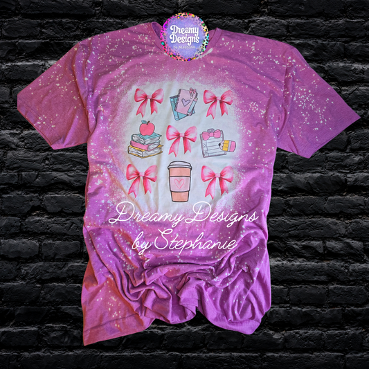 🍓 Berry Beautiful Bleached Tee for Teachers