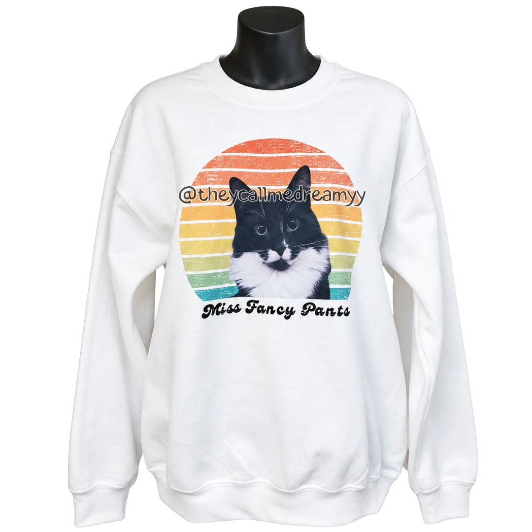 Your favorite pet on a sweatshirt!