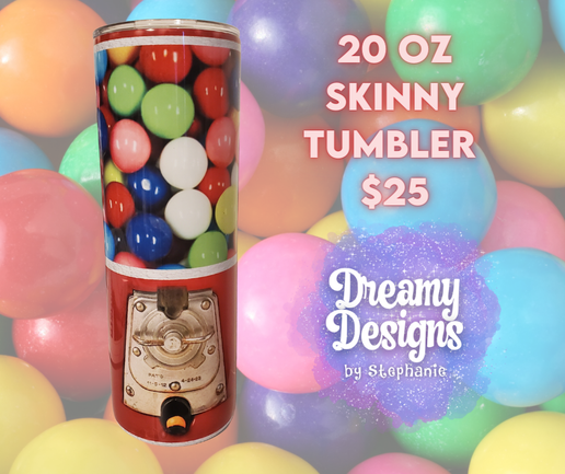 20 Oz Bubble Gum Tumbler