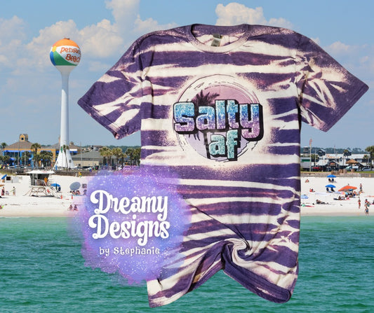 SALTY AF BLEACHED TEE